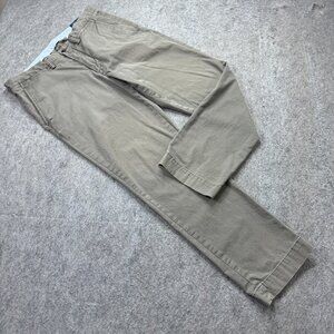 Polo Ralph Lauren Pants Men 33 x 30 Beige Stretch Straight Fit Chino b035